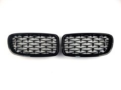 Решетка радиатора ноздри BMW 3 Series F30/F31 2012-2018год Diamond All Black