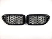 Решітка радіатора ніздрі BMW 5 G30/G31 2017-2020 Diamond All Black