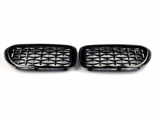 Решітка радіатора ніздрі BMW 5 G30/G31 2017-2020 Diamond All Black