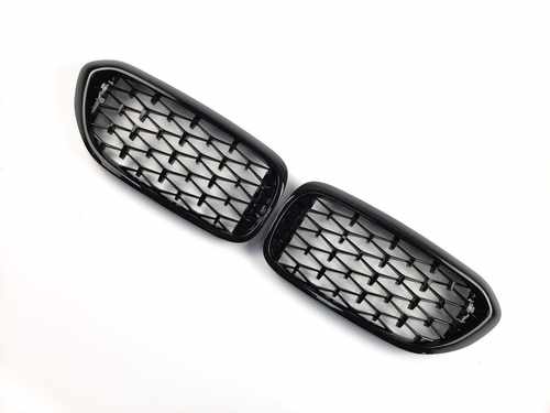 Решітка радіатора ніздрі BMW 5 G30/G31 2017-2020 Diamond All Black