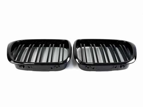 Решітка радіатора ніздрі BMW 5 Series E39 2000-2004 рік Чорний Глянець