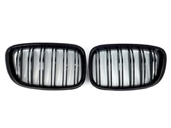 Решітка радіатора ніздрі BMW 5 Series F07GT 2009-2017 рік Чорний Глянець