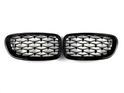 Решетка радиатора ноздри BMW 5 Series F10/F11 2010-2017год Diamond All Black