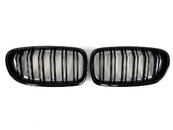 Решітка радіатора ніздрі BMW 5 Series F10/F11/F18 2010-2017 рік Чорний Глянець