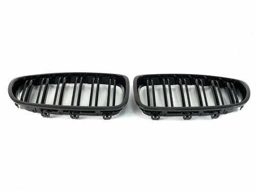 Решітка радіатора ніздрі BMW 5 Series F10/F11/F18 2010-2017 рік Чорний Глянець