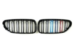 Решітка радіатора ніздрі BMW 6 Series F06/F12/F13 2012-2017 рік Чорний Глянець Триколор
