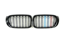 Решетка радиатора ноздри BMW X4 Series F26 2014-2018год Черный Глянец Триколор
