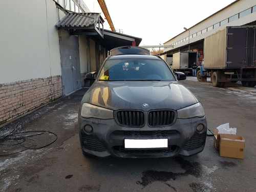 Решітка радіатора ніздрі BMW X4 Series F26 2014-2018 рік Чорний Матовий