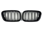 Решітка радіатора ніздрі BMW X5 Series E53 1999-2003 рік Чорний Глянець