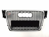 Грати радіатора Audi А4 RS4 2008-2012р Silver Black