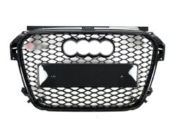 Решітка радіатора Audi A1 RS 2010-2014 Full Black (chrome rings)