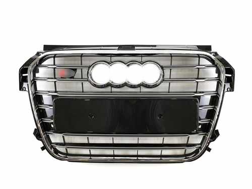 Решітка радіатора Audi A1 S1 2010-2014 Black Chrome
