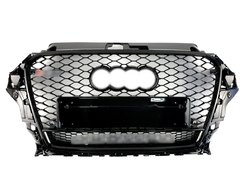 Решітка радіатора Audi A3 RS3 2013-2015 рік Full Black Quattro