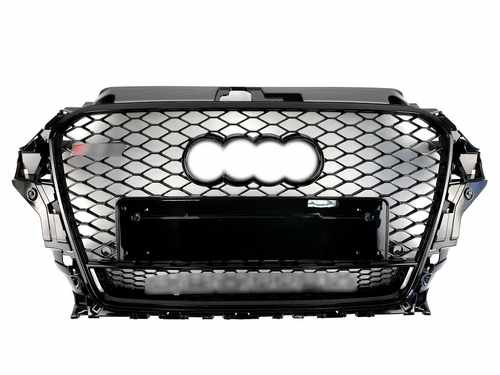 Решітка радіатора Audi A3 RS3 2013-2015 рік Full Black Quattro