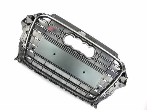 Решітка радіатора Audi A3 S3 2013-2015р Silver Chrome