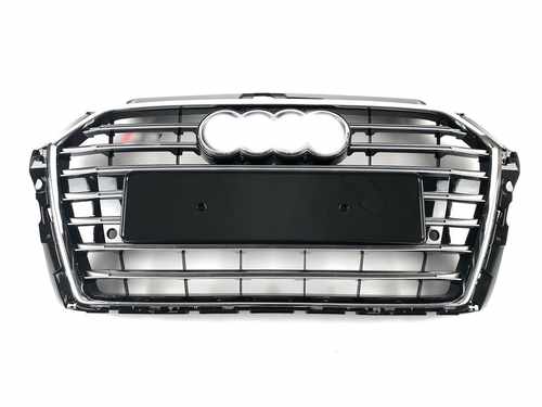 Решітка радіатора Audi A3 S3 2016-2019 рік Black Chrome