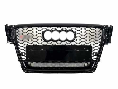 Грати радіатора Audi A4 RS4 2008-2012 Full Black Quattro