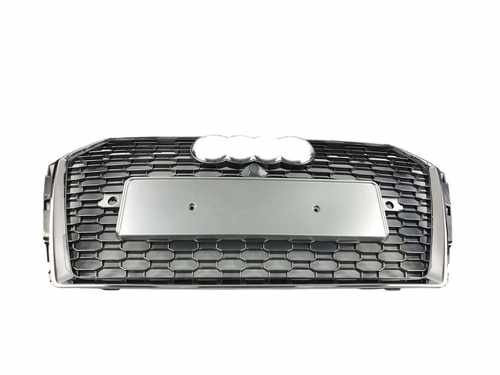 Решітка радіатора Audi A4 RS4 2015-2019 Silver Chrome