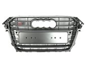 Грати радіатора Audi A4 S4 11-15г Silver Chrome