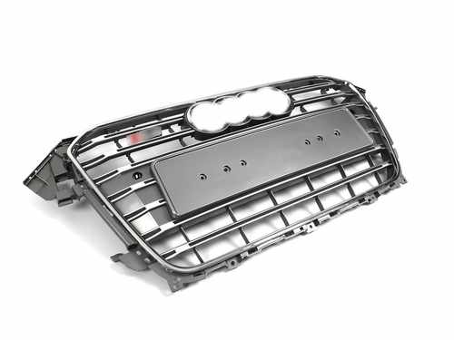 Грати радіатора Audi A4 S4 11-15г Silver Chrome