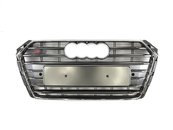 Решітка радіатора Audi A4 S4 2015-2019 Silver Chrome