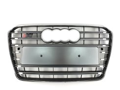 Решітка радіатора Audi A5 S5 2011-2016 рік Silver Chrome