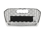 Грати радіатора Audi A6 C7 RS6 14-18г Silver Black Quattro