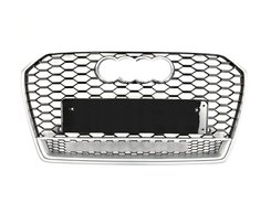 Грати радіатора Audi A6 C7 RS6 14-18г Silver Black Quattro