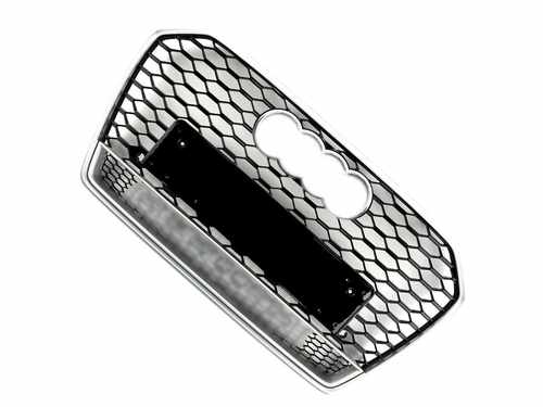 Грати радіатора Audi A6 C7 RS6 14-18г Silver Black Quattro