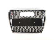 Грати радіатора Audi A6 RS C6 2004-2011г Black Chrome