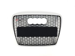 Решітка радіатора Audi A6 RS C6 2004-2011г Black SILVER (рамка)