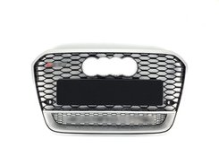 Грати радіатора Audi A6 RS6 2012-2015г Black Silver Quattro