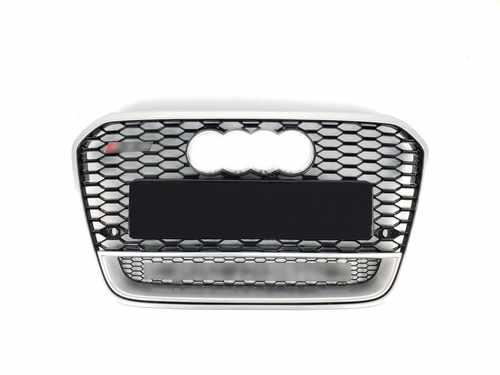 Грати радіатора Audi A6 RS6 2012-2015г Black Silver Quattro