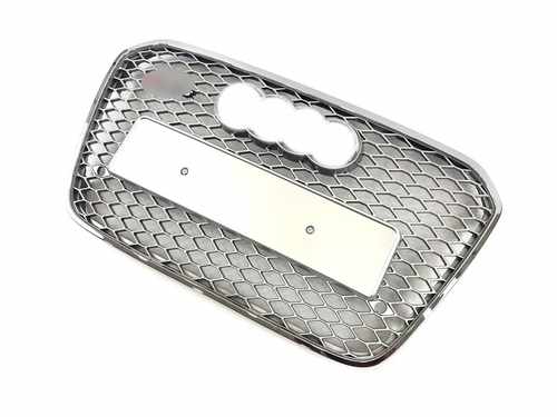 Решітка радіатора Audi A6 RS6 2012-2015р Silver Chrome