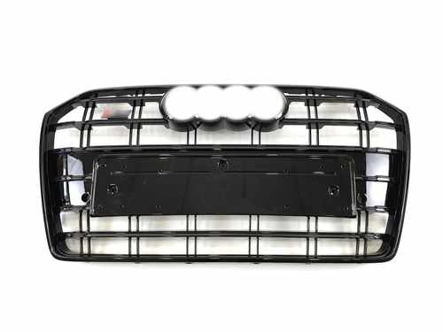 Решітка радіатора Audi A6 S6 C7 2015-2018 рік Full Black