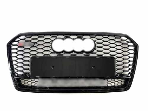 Грати радіатора Audi A7 RS7 16-18г all black Quattro