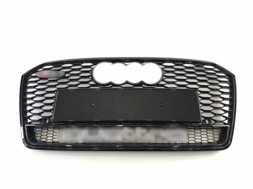 Грати радіатора Audi A7 RS7 16-18г all black Quattro