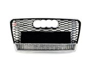 Грати радіатора Audi A7 RS7 2010-2014 рік Black Silver рамка Quattro
