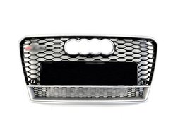 Грати радіатора Audi A7 RS7 2010-2014 рік Black Silver рамка Quattro