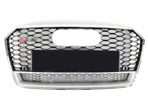 Решітка радіатора Audi A7 RS7 2016-2018г chrome black quattro