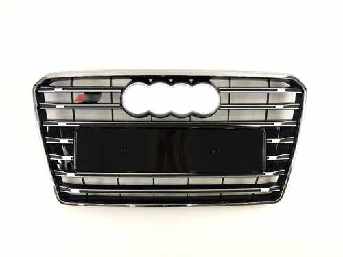 Грати радіатора Audi A7 S7 10-14г Black Chrome