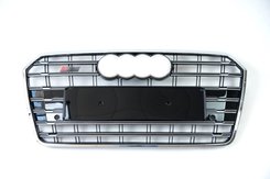 Грати радіатора Audi A7 S7 2016-2018г Chrome Black