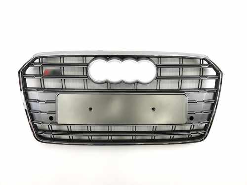 Решітка радіатора Audi A7 S7 2016-2018р Silver Chrome