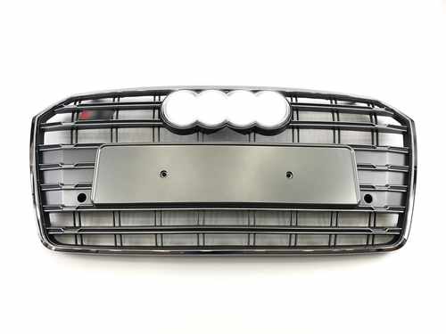 Решітка радіатора Audi A7 S7 2016-2018р Silver Chrome