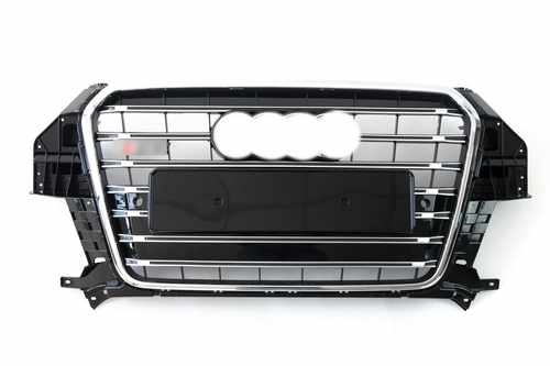 Грати радіатора Audi Q3 SQ3 11-14г Chrome Black