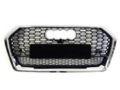 Грати радіатора Audi Q5 RSQ5 16 -19г Black Chrome