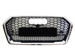 Грати радіатора Audi Q5 RSQ5 16 -19г Black Chrome