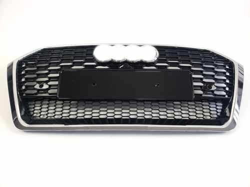 Грати радіатора Audi Q5 RSQ5 16 -19г Black Chrome