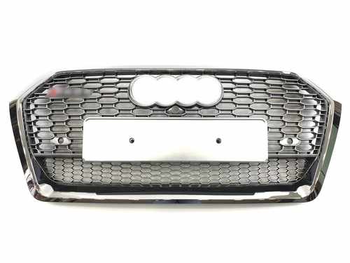 Грати радіатора Audi Q5 RSQ5 16 -19г Silver Chrome