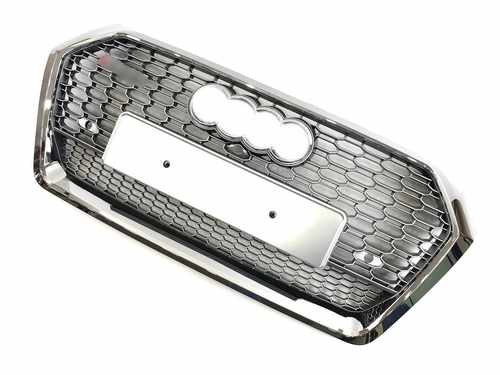 Грати радіатора Audi Q5 RSQ5 16 -19г Silver Chrome